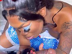 Big black dick leads to wet pussy doggystyle pounding