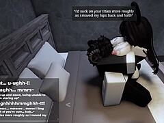 Roblox bunny-girl rides cock wildly until filled with cum