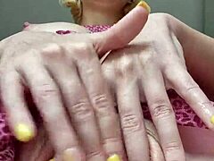 Blonde Mycandyalice Feels So Wet And Horny Masturbating Her Shaved Pussy In Amateur Video