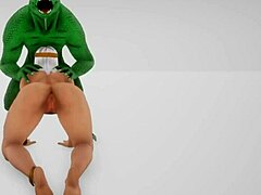 Reptile with two cocks breeds with an egyptian priestess of love! Furry monster 3d porn wild life with rough anal fucking
