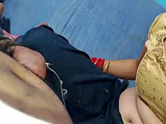 Most beautiful married bhabhi gives a sensual blowjob to her husband