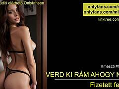 Hungarian woman gives jerk off instructions in European style with clear audio guidance.