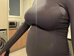Jerking Off On My Stepmoms Big Milky Tits!