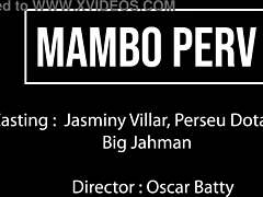I'm the Brazilian ebony princess Jasminy Villar, taking two huge white cocks for deep anal double penetration.