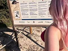i'm getting risky with this public anal sex outside at the beach as german girl maria gail takes it from a stranger