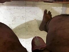Cum tribute unfolds for my sexy aunty as she teases with monster cock desires