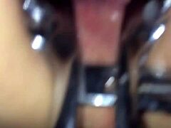 Shemale Explores With Speculum Tool