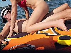 Athletic Couple Explores Anal And Pussy Play On Jetski In Lake Adventure