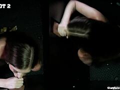 Alexis Keeps Swallowing Big Cock Cum in POV Gloryhole with Teen Brunette Enthusiasm