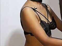 This cute Colombian babe boldly sucks and rides a massive cock until she drains every drop