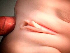 exploring her white ass with close-up handjob and double penetration using toys in sexy session