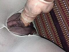 I tear open this schoolgirl's stockings and shove my cock deep into her tight shaved pussy