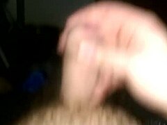 subtle hints of an uncut cock in solo masturbation with cum release