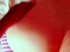 curvy redhead wife sneaks into mature stud's room for rough bbw anal creampie while husband sleeps.