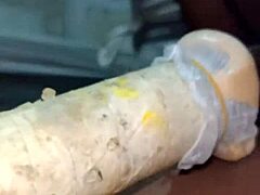 Indian boy contrasts gentle play by fucking hard toys deep into small tits pussy