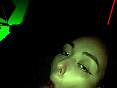 Big ass green-eyed sister-in-law rides cowgirl then bends over for facial cum!