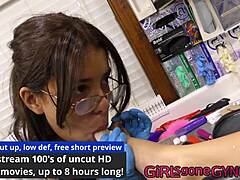 In this behind-the-scenes tale, perverted podiatrist explores latex fetish with alix avery through intense footjob domination