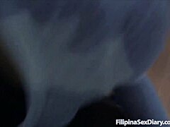 Whoa, this furry Asian snatch gets filled with dick and cum 😈🍆💦