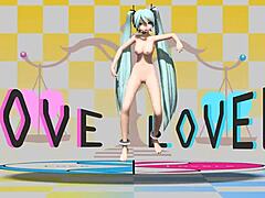 Hatsune Miku Shows Big Tits and Ass in Two Faced Lovers Project Diva Full Nude Mod