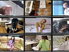 Curly petite Latina Yesenia Sparkles spreads shaved pussy for doctor Tampa using vibrator in hospital orgasm exam