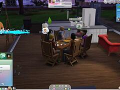 Sims 4 - revisiting the sims and having a milf and a goth milf live together and have sex with different people