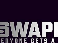 Stepbros swap stepsisters for a facial finish before pounding their own - swappz 😏