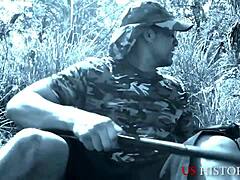 Vietnam War Veteran's Secret Liaison With Petite Asian Beauty In Outdoor Passion