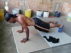 Intense gym fuck with big tits cutie ends in creampie inside her tight pussy