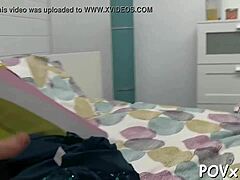 Barely legal teen couple enjoys rough hardcore POV blowjob and fucking