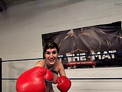 professional fighter comes at you topless in a wild pov femdom clash