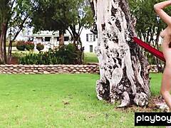 I Feel So Glamorous as a Big Boobed Naked Ukrainian Beauty Gloria Sol Resting in a Hammock, Showing Off My Natural Tits and Stripping Outdoors