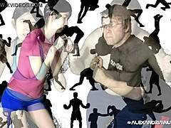 in a casual tale, alexandria wu and clifford bryant star in an intense interracial fight night with european and chinese wrestling moves