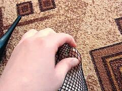 why does this milf's hairy pussy get so wet from masturbating in panties pov?