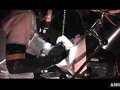 So, rubbernurse agnes in her transparent nurse dress uses a blowjob mask for prostate massage and anal fisting on the patient.