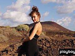 extra skinny brunette russian taya vai strips clothes and poses nude in outdoor erotic solo session