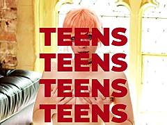 Hey, watch this hot British brunette wank off and fuck her lucky fan - you wanna join next?