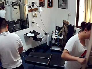 Shy Asian teen caught on lens