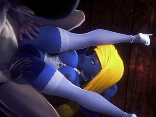 Gargamel’s Wild Smurfette Fuck In 3D Anime