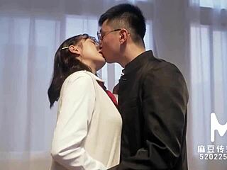 Asian Girlfriend’s University Facial Surprise