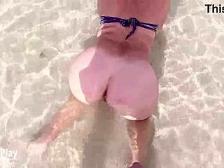 mature nudist wife shines on public beach