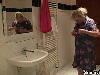 Young Dude Doggy-Fucks Daring Old Blonde Granny