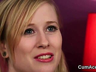 doll gulps cum after facial blast