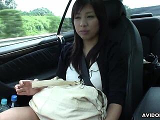 Brunette's Uncensored Car Seduction