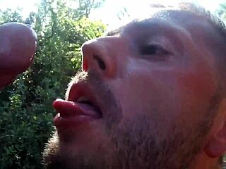 what’s behind these gay public cumshots outdoors?
