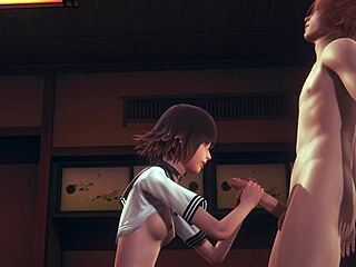 Hentai Uncensored 3D - Kaya Handjob And Fucked In Game
