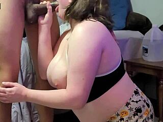 Stepsis Kneels for Deep Throat Action