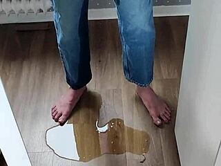 water and jeans bedroom chaos