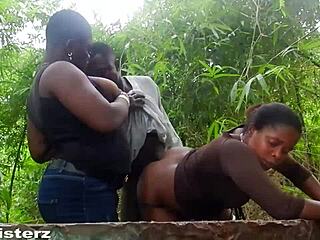 African Gift Fucks Aboki in Bush Vagina