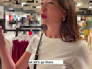 Teen’s Messy Deepthroat in Changing Room