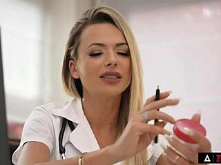 gorgeous nurse shalina devine aids dp at office